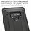 Merkloos Samsung Galaxy Note 9 Zwart Anti Shock Dual Layer Hybrid Armor Carbon hoesje