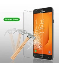 Merkloos Samsung Galaxy J7prime 2 Glazen Screenprotector Tempered Glass (0.3mm)