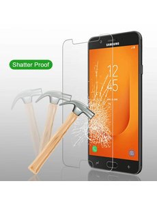 Merkloos Samsung Galaxy J7prime 2 Glazen Screenprotector Tempered Glass (0.3mm)