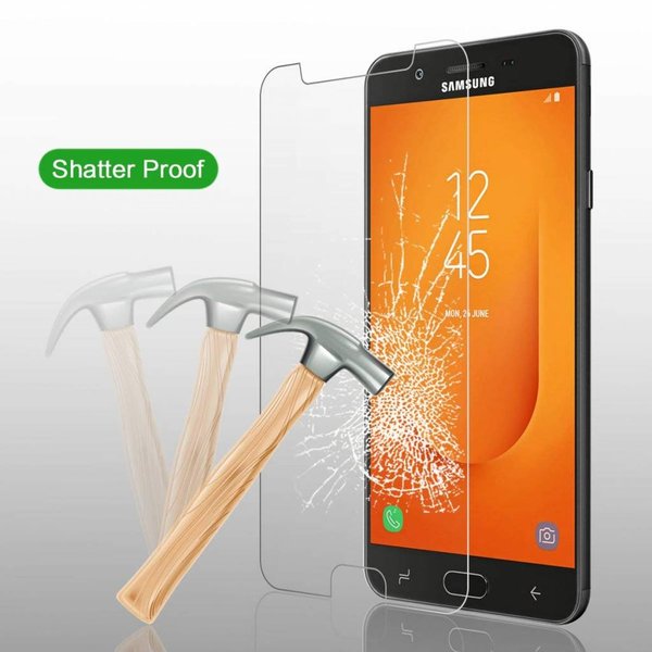 Merkloos Samsung Galaxy J7prime 2 Glazen Screenprotector Tempered Glass  (0.3mm)