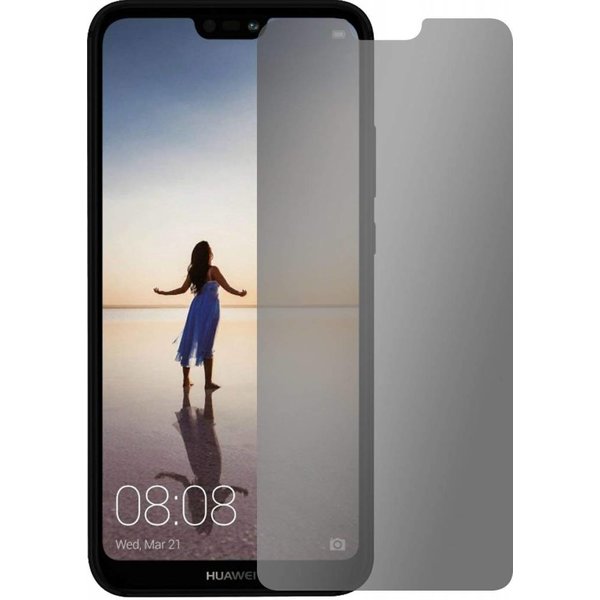 Merkloos Privacy Glazen Screenprotector Huawei P20 lite / Anti Spy Tempered Glass