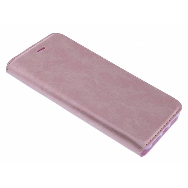 Merkloos Luxe Rose Goud TPU / PU Leder Flip Cover met Magneetsluiting voor iPhone Xs Max