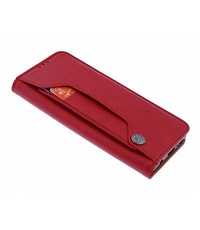 Merkloos iPhone Xr Flip Cover met Magneetsluiting en Uitschuifbare Kaartenhouder Rood