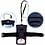Merkloos Neon Multi Functional Waterdichte telefoon hoesje Pouch Met headphone Audio Jack voor iPhone Xs Max Zwart