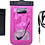 Merkloos Neon Multi Functional Waterdichte telefoon hoesje Pouch Met headphone Audio Jack voor iPhone Xr Pink / Rose