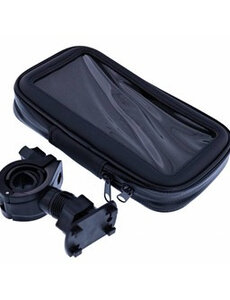 Merkloos Zwart Fiets Houder Universeel Waterdicht & Shockproof Large Hoesje voor iPhone Xs Max