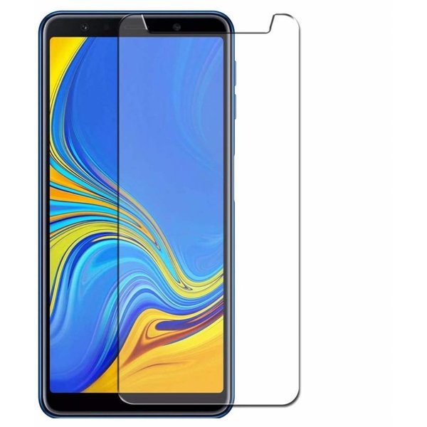 Merkloos Samsung Galaxy A7 (2018) Tempered glass /Beschermglas Screenprotector