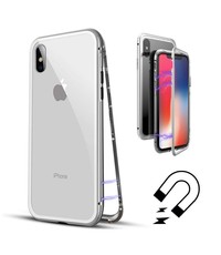 Merkloos Magnetisch iPhone X/Xs hoesje - ZILVER - voor iPhone X/Xs