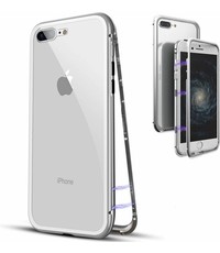 Merkloos Magnetisch iPhone 8 / 7 hoesje - ZILVER - voor iPhone 8 / 7