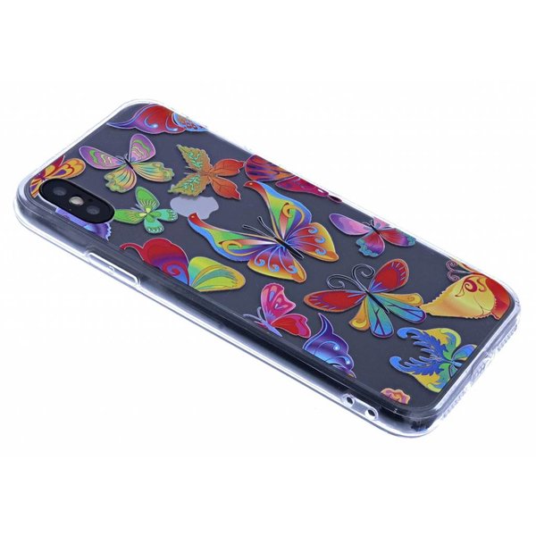 Merkloos iPhone X / Xs 3D Butterfly Design Back Cover Hoesje