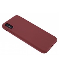 Merkloos iPhone X / Xs Soft Premium TPU backcover siliconen Hoesje Bruin