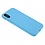 Merkloos iPhone X / Xs Soft Premium TPU Back cover siliconen Hoesje Licht Blauw