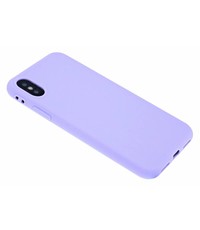 Merkloos iPhone X / Xs Soft Premium TPU backcover siliconen Hoesje Violet