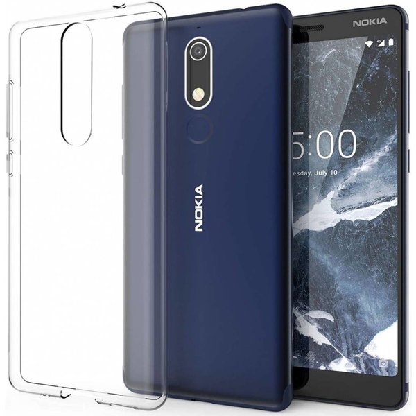 Merkloos Nokia 5.1Transparant lichte TPU ultra clear Hoesje