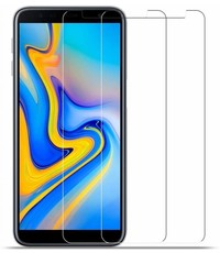 Merkloos 2X/2Pack Samsung Galaxy J4+ (Plus) 2018 Beschermglas Screenprotector / Tempered Glass Screen