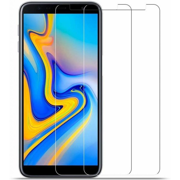 Merkloos 2X/2Pack Samsung Galaxy J4+ (Plus) 2018 Beschermglas Screenprotector / Tempered Glass Screen