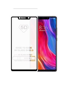 Merkloos Huawei Mate 20 lite full cover Screenprotector Tempered Glass Zwart
