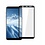 Merkloos Samsung Galaxy J6 2018 full cover Screenprotector Tempered Glass Zwart