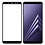 Merkloos Samsung Galaxy A7 2018 Full Glue Screenprotector Adhesive Cover tempered glass Zwart