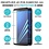 Merkloos Samsung Galaxy A7 2018 Full Glue Screenprotector Adhesive Cover tempered glass Zwart