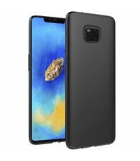 Merkloos Huawei Mate 20 Pro Zwart TPU Silicone Hoesje