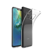 Merkloos Huawei Mate 20 Pro Dual TPU Case hoesje 360° Cover 2 in 1 Case ( Voor en Achter) Transparant