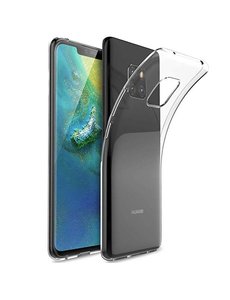 Merkloos Huawei Mate 20 Pro Dual TPU Case hoesje 360° Cover 2 in 1 Case ( Voor en Achter) Transparant