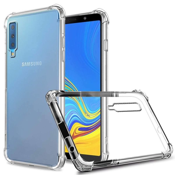 Merkloos Samsung Galaxy A7 2018 Anti Shock Back hoesje