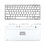 Merkloos Bluetooth 3.0 Keyboard-Toetsenbord voor Smart TV / PC / PS4 / iPad / Tablet / Smartphone Wit