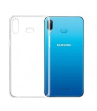 Merkloos Samsung Galaxy A6s Transparant TPU Back hoesje