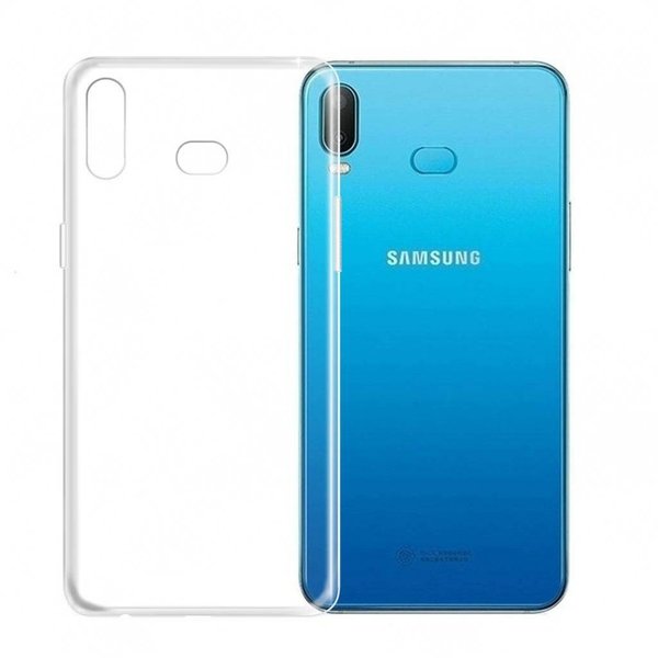 Merkloos Samsung Galaxy A6s Transparant TPU Back hoesje