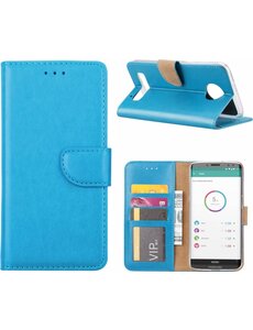  Nokia 7 + (Plus) hoesje book case style / portemonnee case Blauw