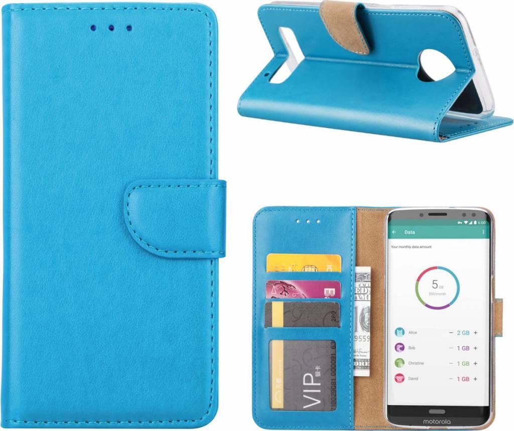 Voorbeeld onderhoud smaak Nokia 7 + (Plus) hoesje book case style / portemonnee case Blauw -  Phonecompleet.nl