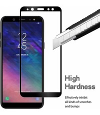  Samsung Galaxy A6 (2018) HD clarity Hardness Full Coverage Bubble Free tempered glass zwart