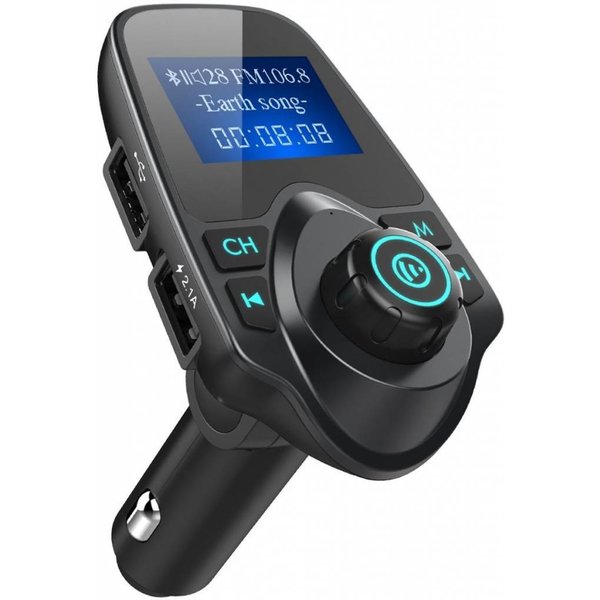 Draadloze Bluetooth Carkit met LED Display T11 inclusief FM transmitter / Display / Handsfree bellen / USB Oplader / MP3 speler