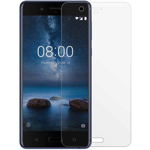 1 + 1 Gratis - Nokia 7 glazen Screenprotector Tempered Glass  (0.3mm)