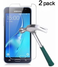  2 Pack - Samsung Galaxy J3 2016 Glazen tempered glass / Screenprotector