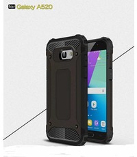  Samsung Galaxy A5 2017 Premium Dual layer Rugged Armor hoesje / Hard PC & TPU Hybrid case zwart