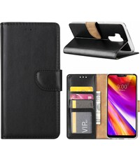  Opbergvakjes Hoesje voor LG G7 portemonnee hoesje Zwart