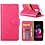 LG K10 (2018) portemonnee Hoesje met opbergvakjes Pink