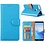 Hoesje met opbergvakjes voor Huawei Y7 Prime (2018) portemonnee hoesje Blauw