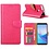Hoesje met opbergvakjes voor Huawei Y7 Prime (2018) portemonnee hoesje Pink