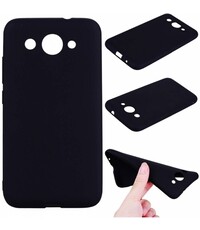  Huawei Y3 (2018) Case Zwart TPU Hoesje Finish Slim Profile Matte