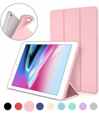  iPad (2018) (2017) 9.7 Inch Case, Ultra Slim Lightweight Smart hoesje met Trifold Cover Stand Rose goud