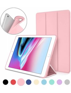  iPad (2018) (2017) 9.7 Inch Case, Ultra Slim Lightweight Smart hoesje met Trifold Cover Stand Rose goud