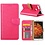 Huawei Y6 2018 portemonnee Hoesje met opbergvakjes Pink