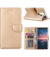  Nokia 8 Sirocco hoesje book case style / portemonnee case Champagne Goud