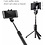 Ntech 3 in 1 Draadloos Selfie Stick Tripod met 360° rotation Phone Clip Mount en Bluetooth Remote shutter voor Geschikt voor iPhone X / Geschikt voor iPhone 8 / 8 Plus / 7 / 7 Plus / 6 / 6 Plus / Samsung Note 8 / S8 / S8 Plus / OnePlus (Black)