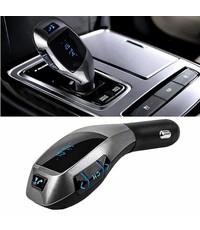  Wireless Bluetooth X5 Auto MP3 Speler / FM transmitter / LED Display / Handsfree bellen / High Speed USB Oplader / SD,TF Card Ondersteuning / USB Stick / 3.5mm Jack AUX voor alle Smartphones zoals o.a. iPhone / Samsung / HTC / etc