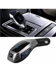  Wireless Bluetooth X5 Auto MP3 Speler / FM transmitter / LED Display / Handsfree bellen / High Speed USB Oplader / SD,TF Card Ondersteuning / USB Stick / 3.5mm Jack AUX voor alle Smartphones zoals o.a. iPhone / Samsung / HTC / etc